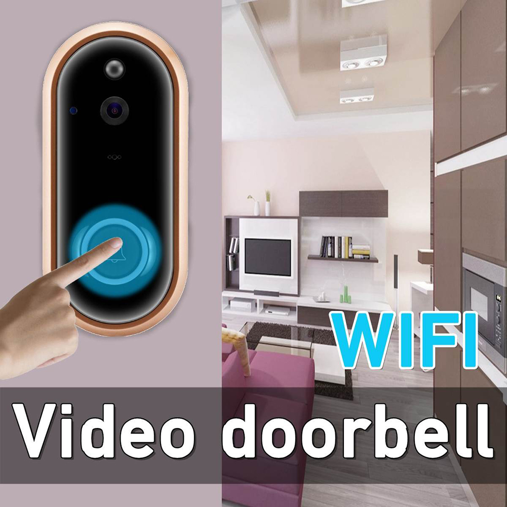 M6P Wireless HD 1080P Visual WIFI Doorbell Infrared Night Vision Remote Home Monitoring Waterproof Intercom Doorbell Phone Call