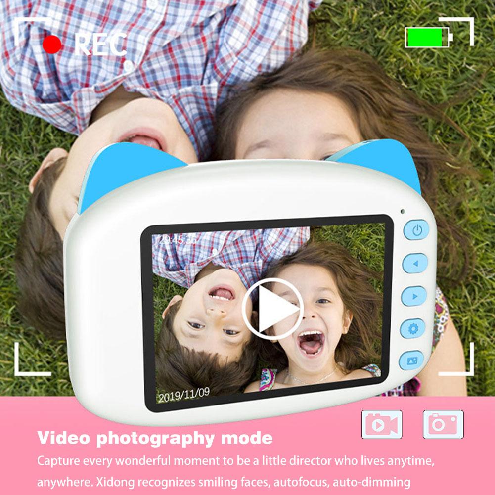 ET011 3.5inch Kids Camera HD 1080P Digital Camera Children Educational Toy Birthday Gifts for Toddlers Projection Video Camera