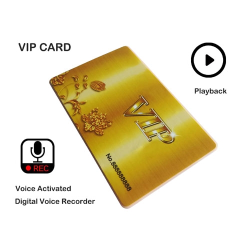VR11 VIP card Voice Activated Hidden card Audio voice recorder