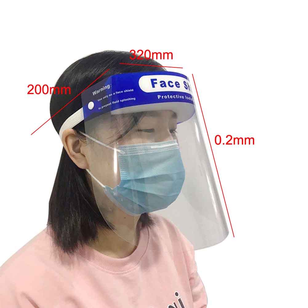 M0518 Full Protection Mask Anti-droplets Anti-fog Dust-proof Face Shield Protective Cover Transp 10pcsarent Face Eyes Protector Safety