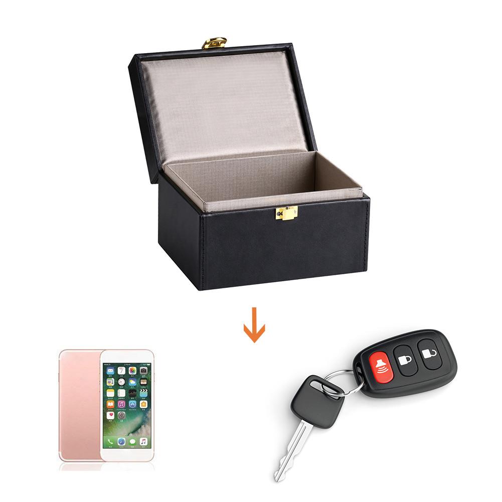 PB12 Car Key Signal Blocker Box Anti Theft Key Safe Blocking Pouch Case