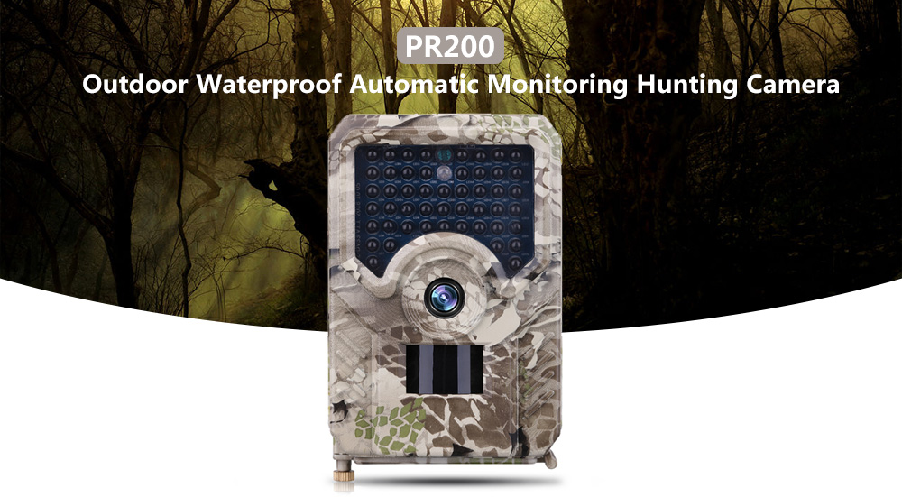 PR200 Trail Camera 49pcs 940nm infrared LED Hunting Camera 12MP Waterproof Wildlife Video Camera Night photo traps scout