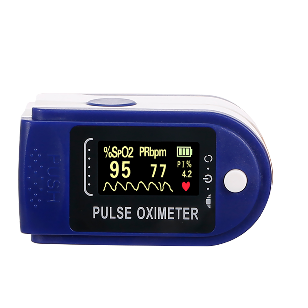 RX08 Fingertip Pulse Oximeter Blood Pressure Oximetry Heart Rate Monitor SpO2 Oximetry Monitor without Battery for Women Men Kids