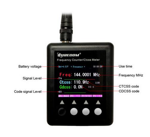 SF401-PLUS Portable Frequency Counter with CTCCSS/DCS Decoder