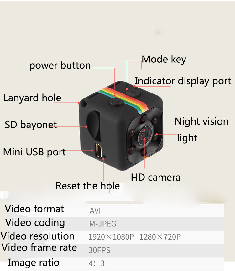 SQ11 mini Camera HD 1080P small cam Sensor Night Vision Camcorder Micro video Camera DVR DV Motion Recorder Camcorder