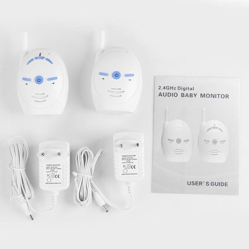 V20 Wireless Infant Baby Monitor Audio Walkie Talkie Kits Baby Phone Intercoms 100-150m Long Transmiting Range