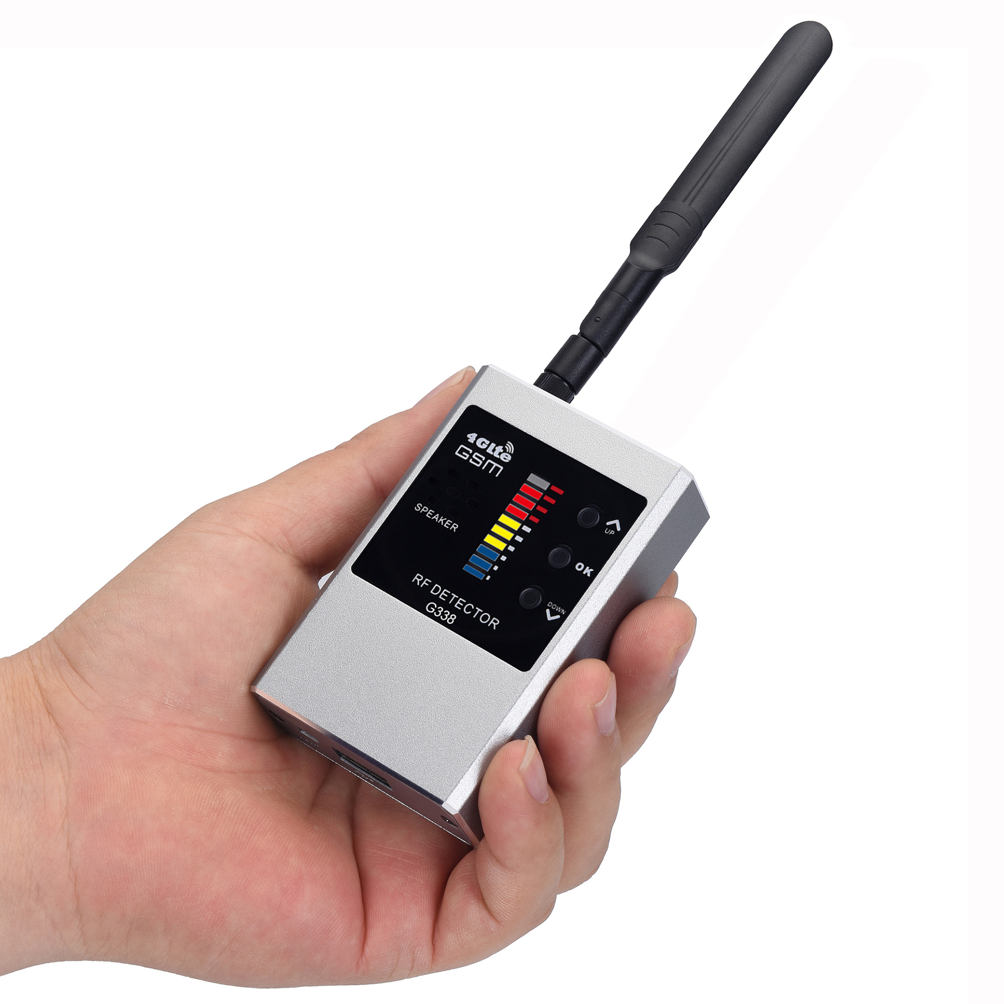 G338 Anti Spy Hidden Camera Detector RF Signal Wireless Camera Lens Bug GPS Tracker Magnetic GSM Device Scan Finder