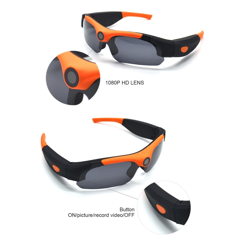 MS16A 1080P Hd Smart Mini Camera Glasses 120 Degree Driving Glasses Outdoor Dvr Sports Glasses With Video Camera