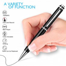 CV10 16GB Digital Voice Audio Recorder Pen Professional Dictaphone Sound Recorder MP3 Player Noise Reduction Stereo