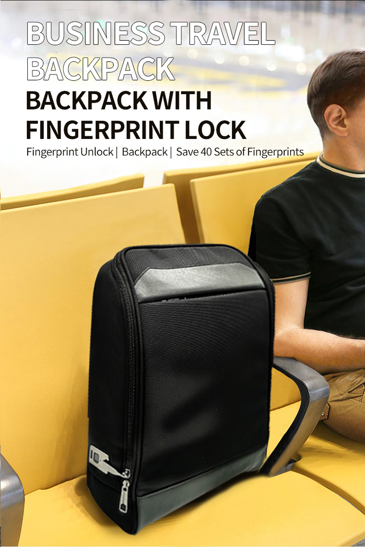 L9 Smart Backpack Fingerprint Lock Anti-Theft Bag Luggage Keyless Door Locks USB Rechargeable Security Electronic Biometric Sensor